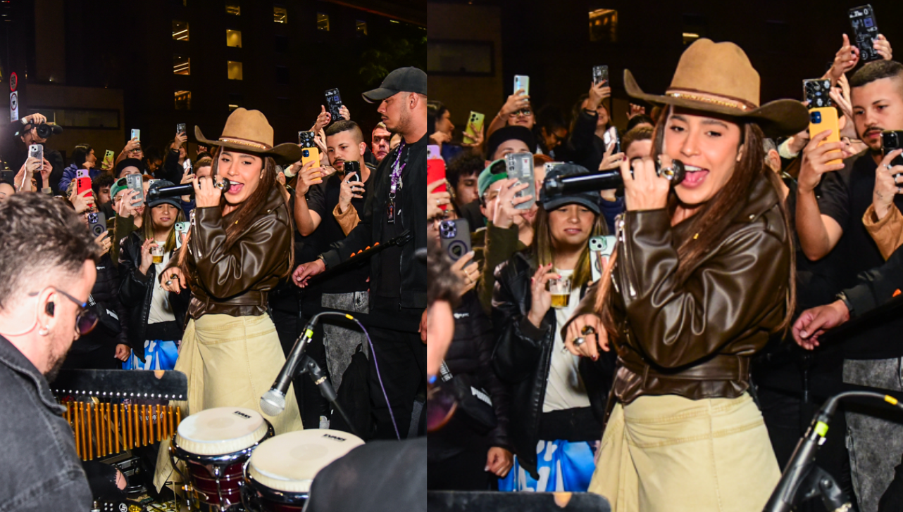 Lauana Prado faz show surpresa na Avenida Paulista em São